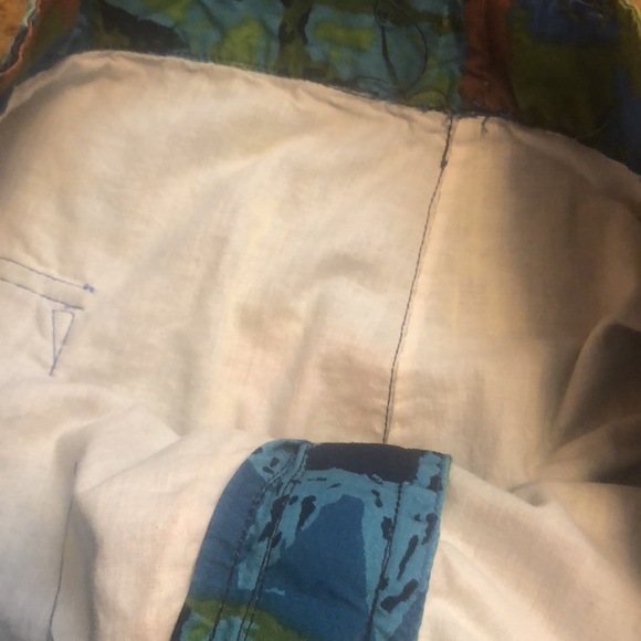 Vintage 60s 70s Men’s Board Shorts Swim Trunks Mad Men Hawaiian Tribal Print - Picture 4 of 4